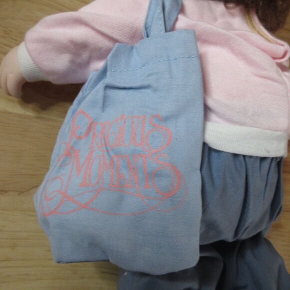 Precious Moments 16" Doll - Blue Shopping Bag - Yellow Visor - Picture 8 of 9